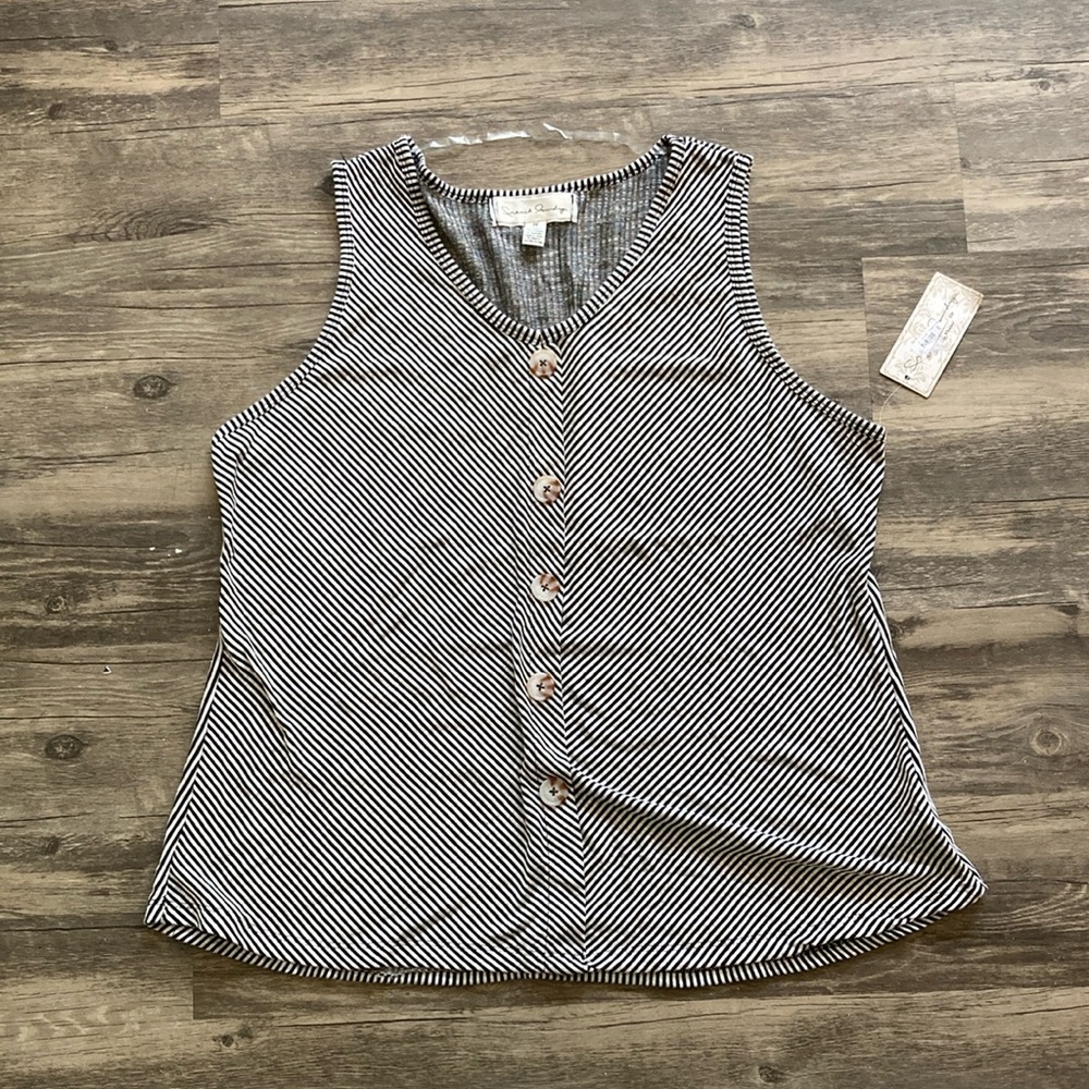 French Laundry striped tank top. Size 2X